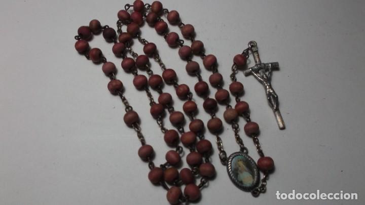 Antig&uuml;edades: 116 - ROSARIO CON LAS CUENTAS REDONDAS EN MADERA. - Foto 1
