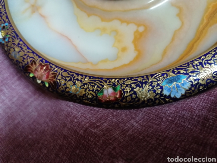 Antig&uuml;edades: CENTRO DE PIEDRA CON ESMALTES - Foto 2