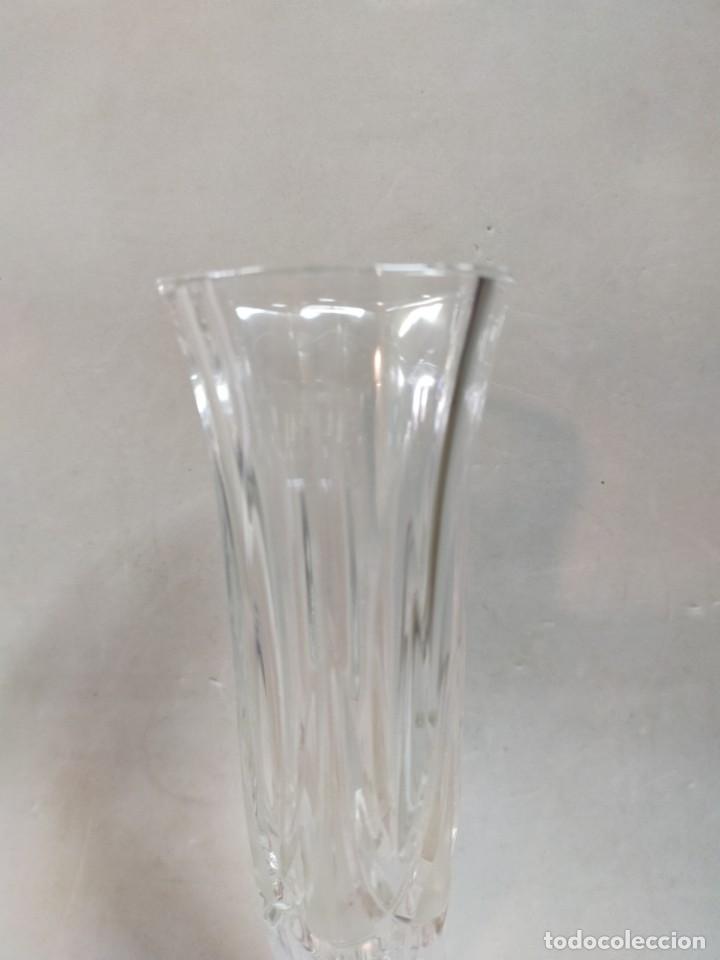 Antig&uuml;edades: JARRON DE CRISTAL Y PIE DE PLATA - Foto 3