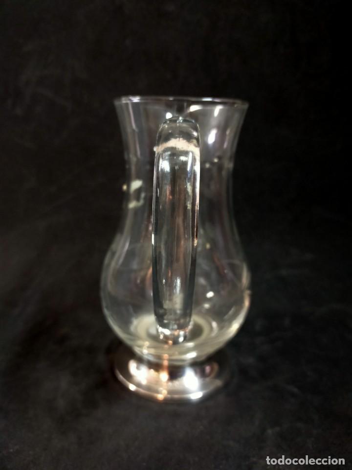 Antig&uuml;edades: JARRA DE CRISTAL CON PIE DE PLATA - Foto 3