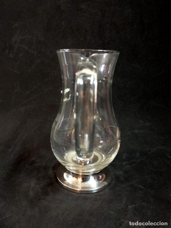 Antig&uuml;edades: JARRA DE CRISTAL CON PIE DE PLATA - Foto 4