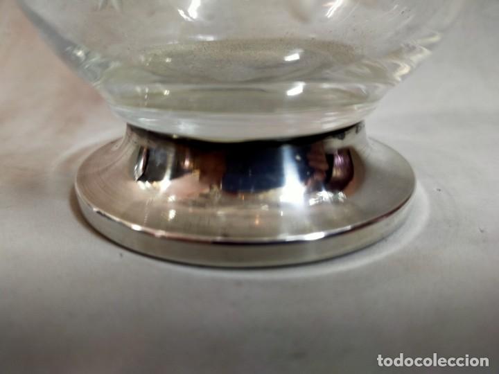 Antig&uuml;edades: JARRA DE CRISTAL CON PIE DE PLATA - Foto 8
