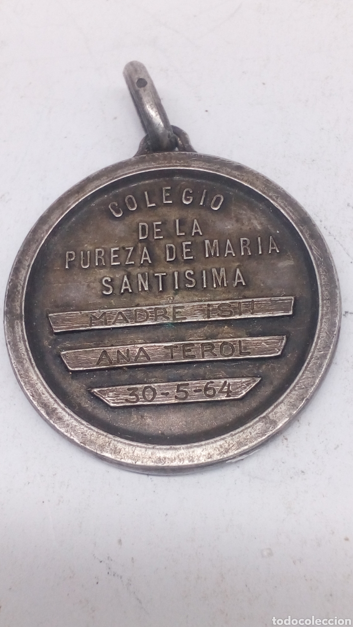 Antig&uuml;edades: Medalla de plata religiosa - Foto 2