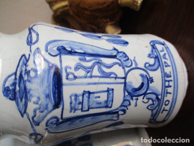 Antig&uuml;edades: Pareja de albarelos (Talavera) - Foto 3