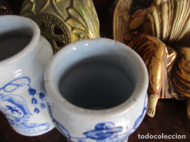 Antig&uuml;edades: Pareja de albarelos (Talavera) - Foto 4