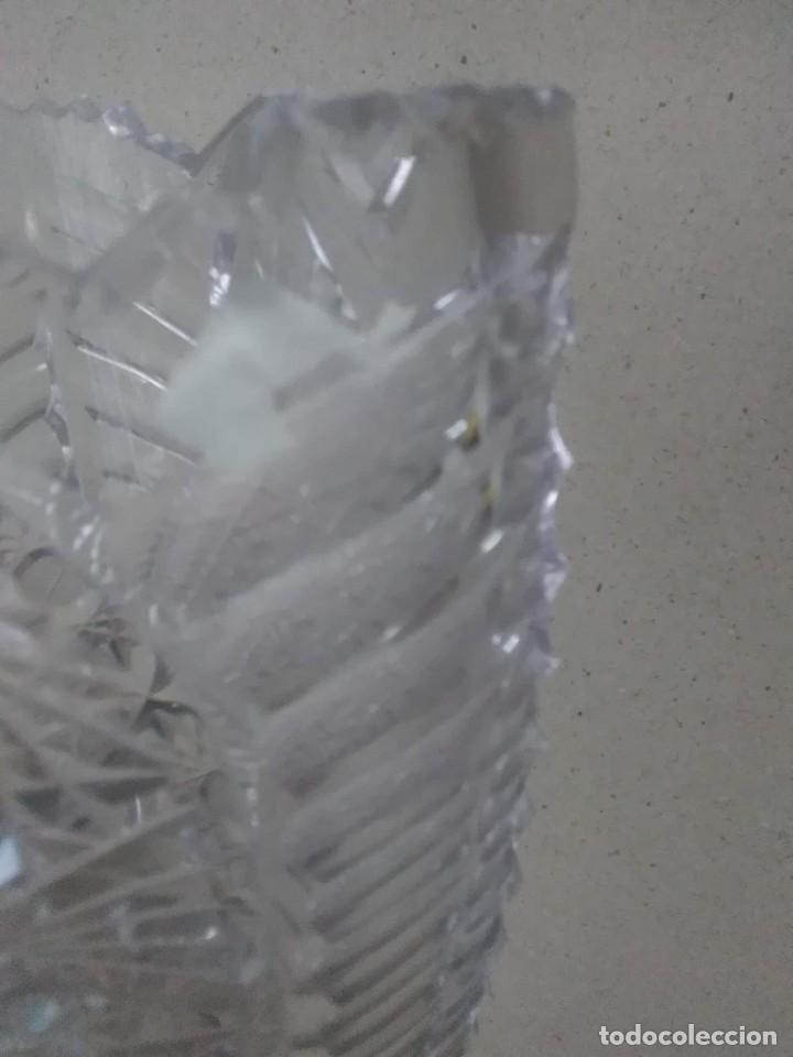 Antig&uuml;edades: Jarr&oacute;n de cristal antiguo con base de plata 925 - Foto 2