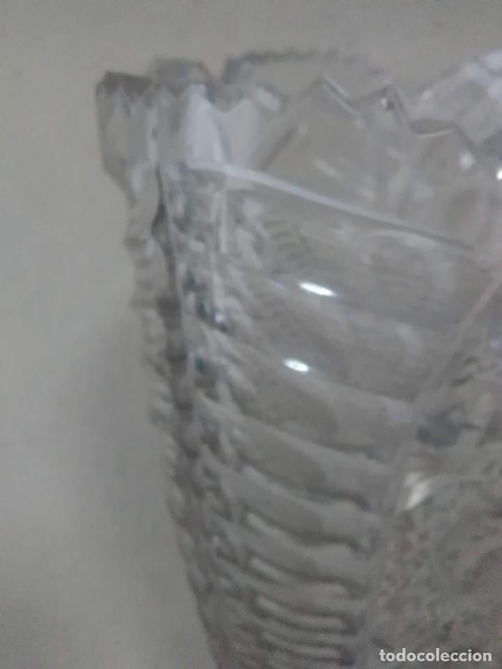 Antig&uuml;edades: Jarr&oacute;n de cristal antiguo con base de plata 925 - Foto 3