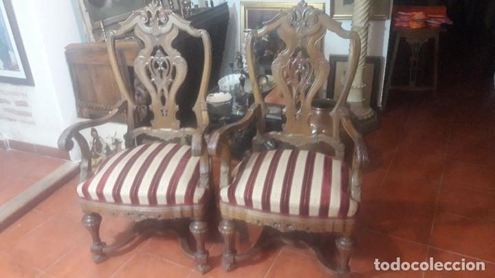 Antig&uuml;edades: Pareja sillones nogal - Foto 1