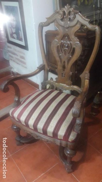 Antig&uuml;edades: Pareja sillones nogal - Foto 2