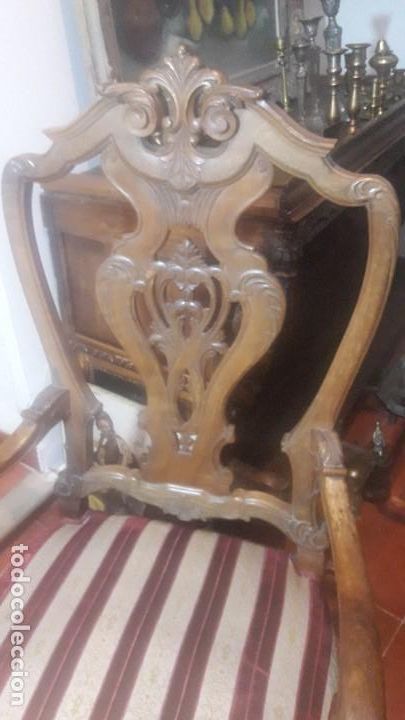 Antig&uuml;edades: Pareja sillones nogal - Foto 4