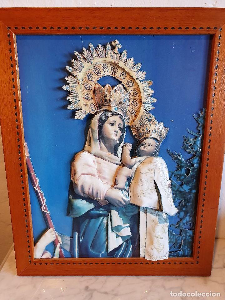 Antig&uuml;edades: -CUADRO VIRGEN RELIEVE - Foto 1