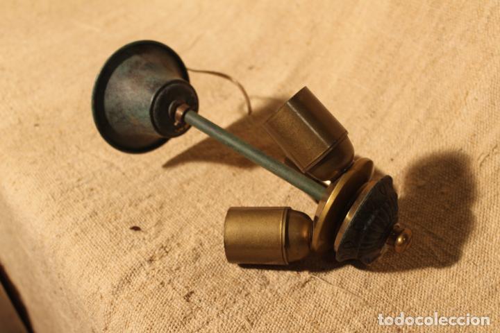 Antig&uuml;edades: base para lampara con tulipa - Foto 2