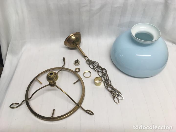 Antig&uuml;edades: L&aacute;mpara de techo opalina a&ntilde;os 20/30 - Foto 6