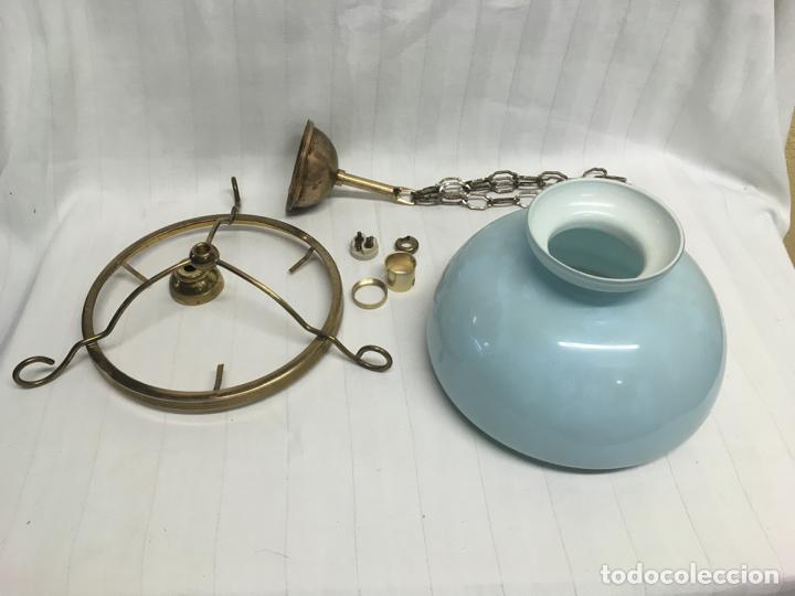 Antig&uuml;edades: L&aacute;mpara de techo opalina a&ntilde;os 20/30 - Foto 7
