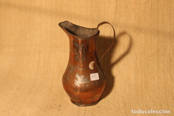 Antig&uuml;edades: jarra de cobre 107 - Foto 4