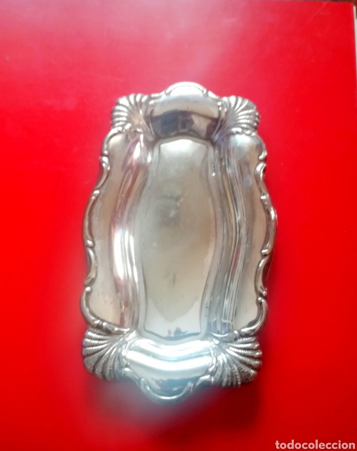 Antig&uuml;edades: Bandeja de Alpaca con su sello - Foto 3