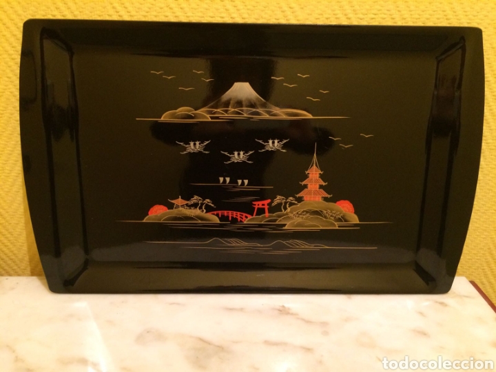 Antig&uuml;edades: Bandeja china pintada mano - Foto 1