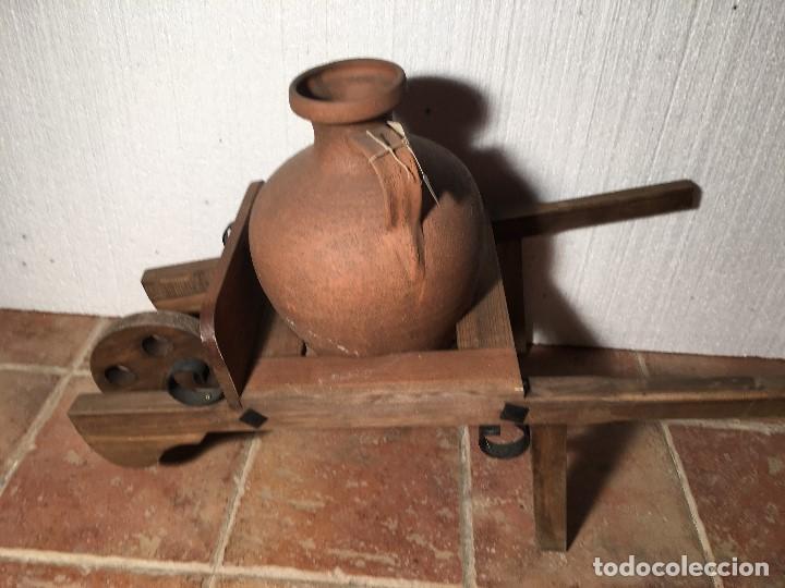 Antig&uuml;edades: CANTARERA CARRETILLA CON CANTARO - Foto 2