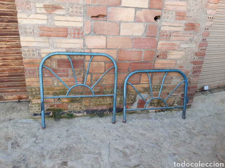 Antig&uuml;edades: Cabezal y pies de cama. Vintage - Foto 2