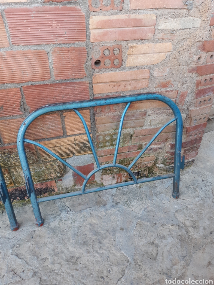 Antig&uuml;edades: Cabezal y pies de cama. Vintage - Foto 5