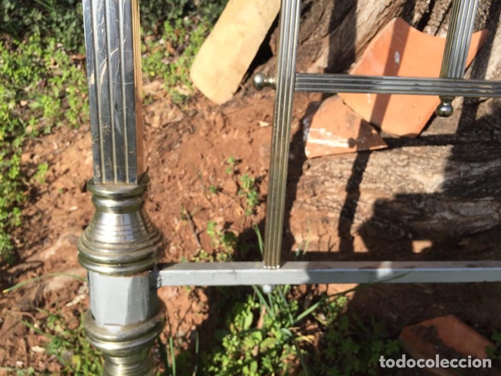 Antig&uuml;edades: CABECERO DE CAMA NIQUELADA - Foto 7