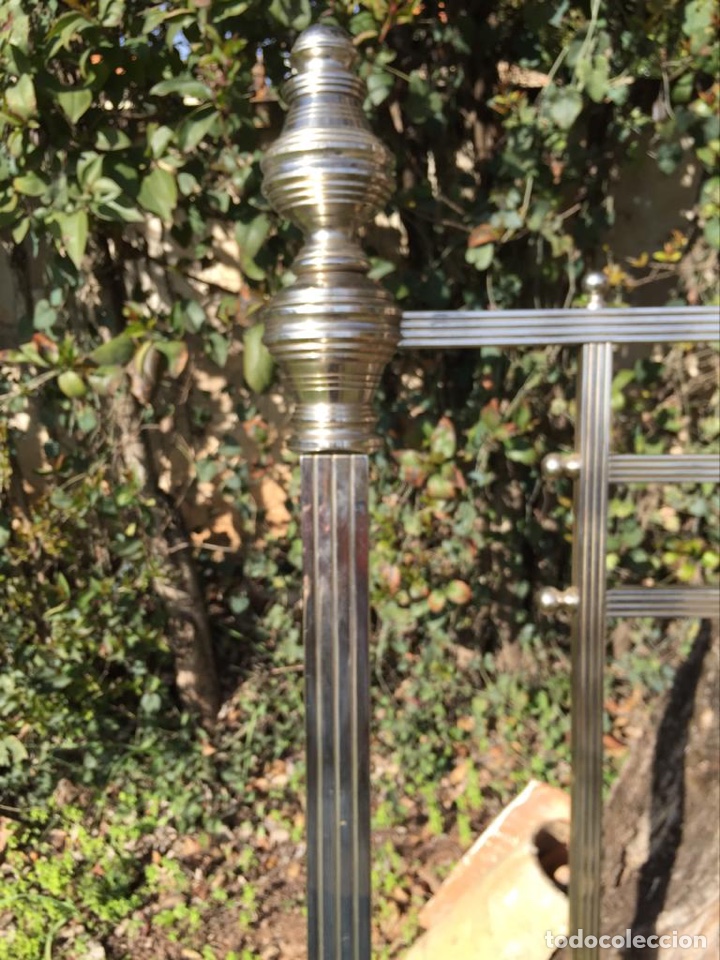 Antig&uuml;edades: CABECERO DE CAMA NIQUELADA - Foto 8