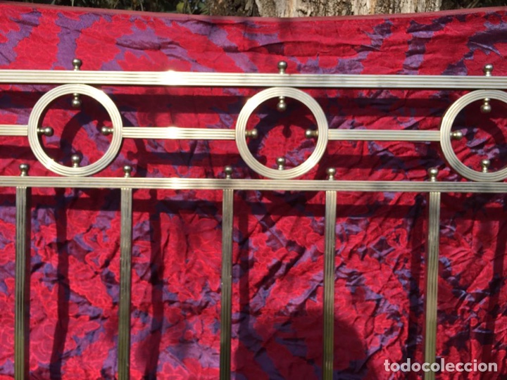 Antig&uuml;edades: CABECERO DE CAMA NIQUELADA - Foto 9