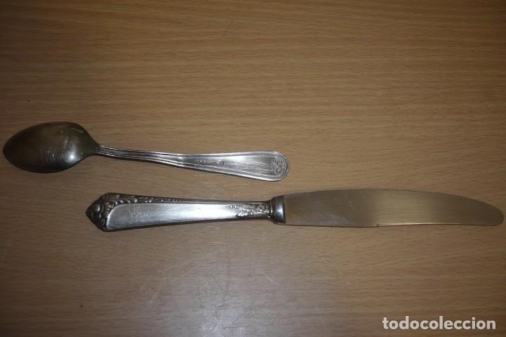 Antig&uuml;edades: Antiguo Cuchillo y Cuchara Postre . Grabados - Foto 3