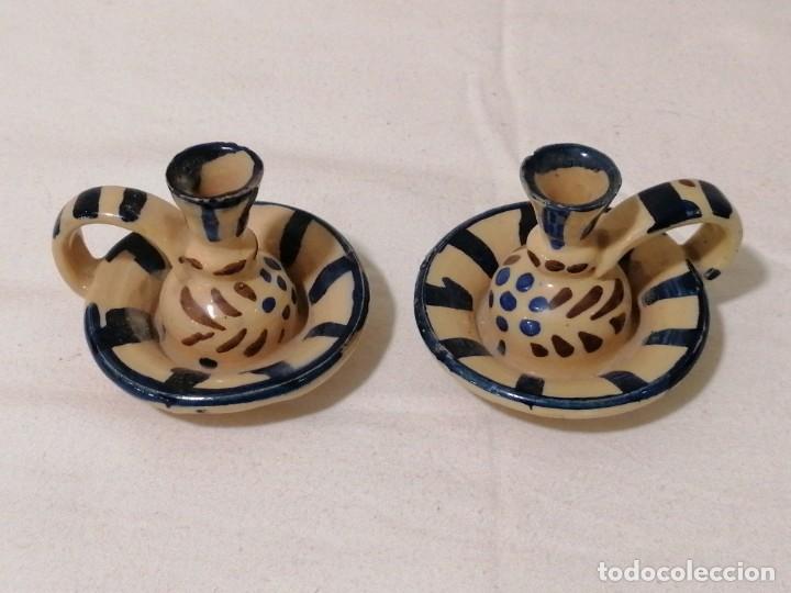 Antig&uuml;edades: Antiguas palmatorias esmaltadas - Foto 1