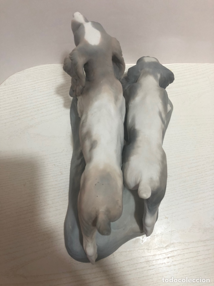 Antig&uuml;edades: REF: 01010442 &ldquo;PAREJA DE COCKER SPANIELS&rdquo; LLADR&Oacute; - Foto 2
