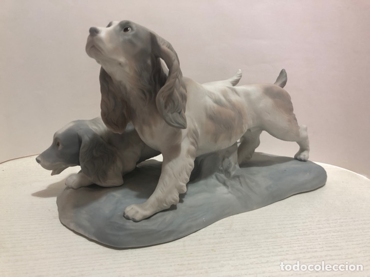 Antig&uuml;edades: REF: 01010442 &ldquo;PAREJA DE COCKER SPANIELS&rdquo; LLADR&Oacute; - Foto 3