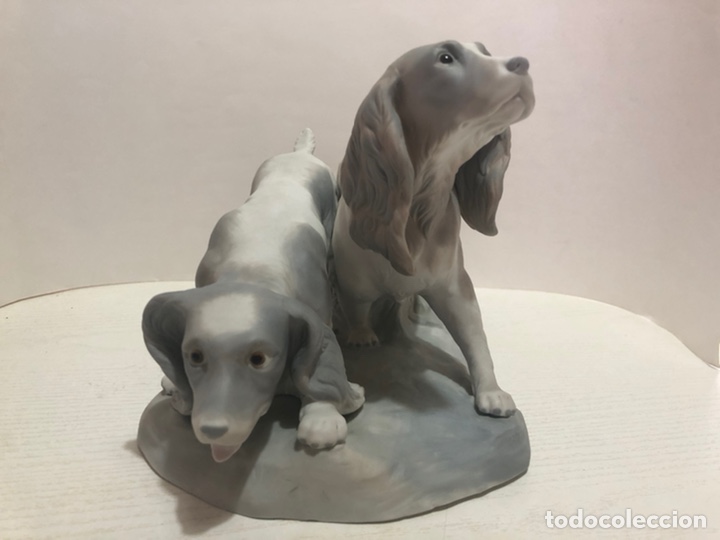 Antig&uuml;edades: REF: 01010442 &ldquo;PAREJA DE COCKER SPANIELS&rdquo; LLADR&Oacute; - Foto 4