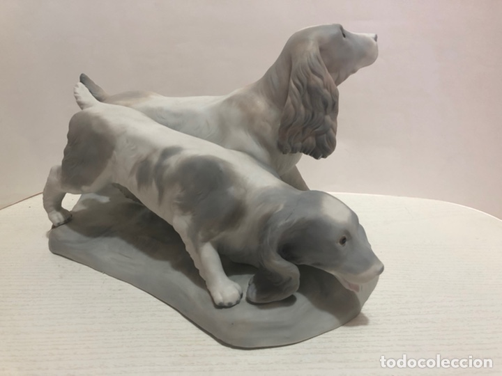 Antig&uuml;edades: REF: 01010442 &ldquo;PAREJA DE COCKER SPANIELS&rdquo; LLADR&Oacute; - Foto 1