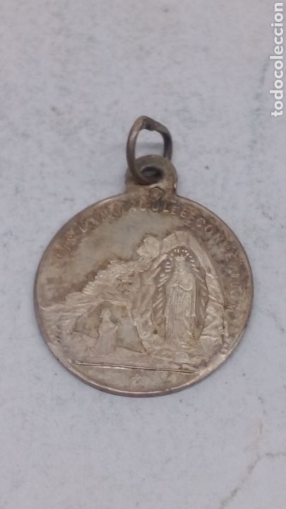 Antig&uuml;edades: Medalla de plata religiosa - Foto 2