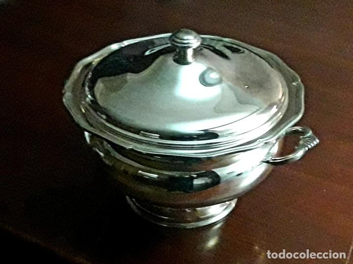 Antig&uuml;edades: GRAN SOPERA CON ASAS DE ALPACA PLATEADA Y NUEVA - Foto 8