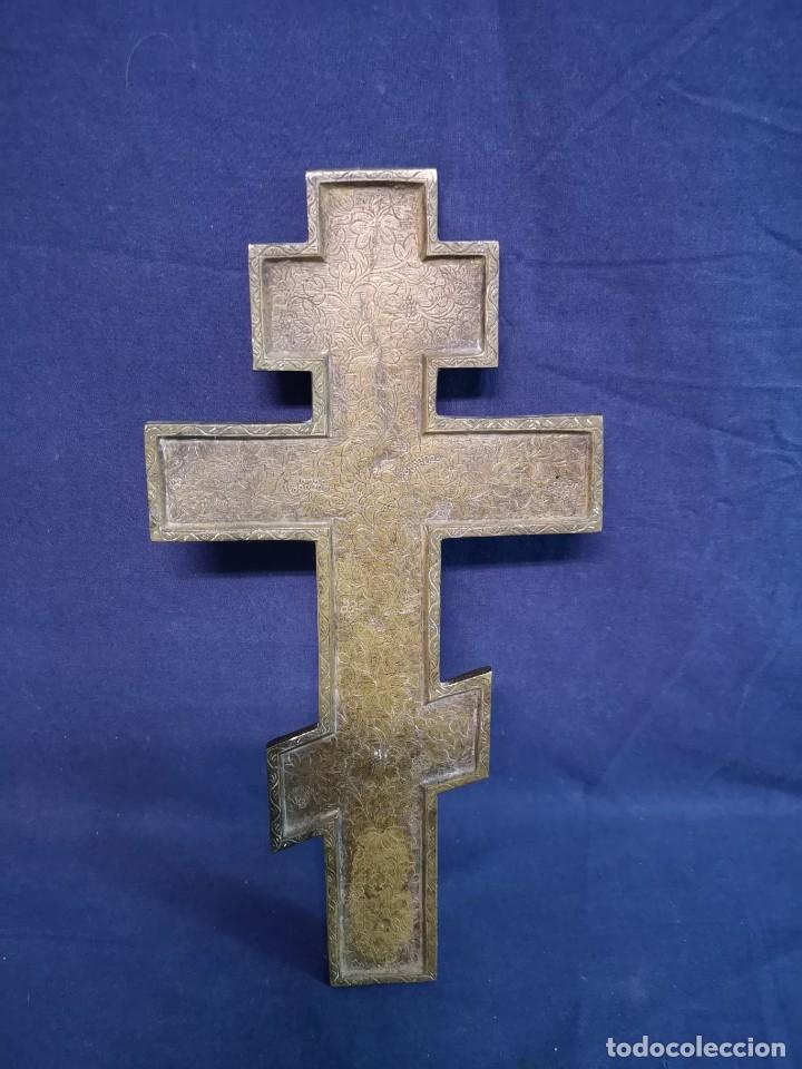Antig&uuml;edades: CRUZ ORTODOXA RUSA ANTIGUA - Foto 7
