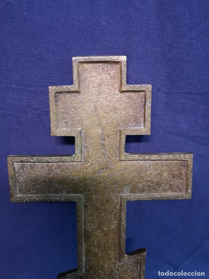 Antig&uuml;edades: CRUZ ORTODOXA RUSA ANTIGUA - Foto 8