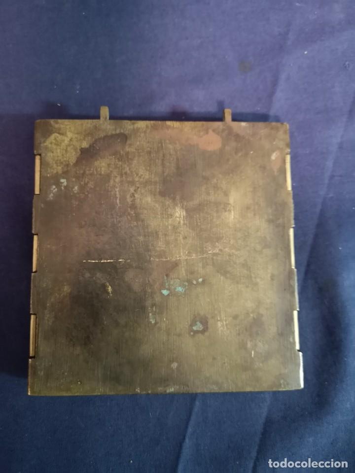 Antig&uuml;edades: ICONO RUSO DE BRONCE (TRIPTICO) ANTIGUO - Foto 9