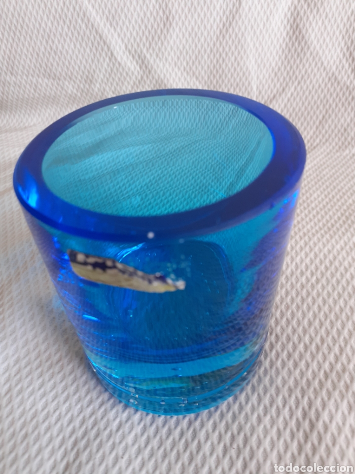 Antig&uuml;edades: Bonito vaso cristal macizo de Murano - Foto 2