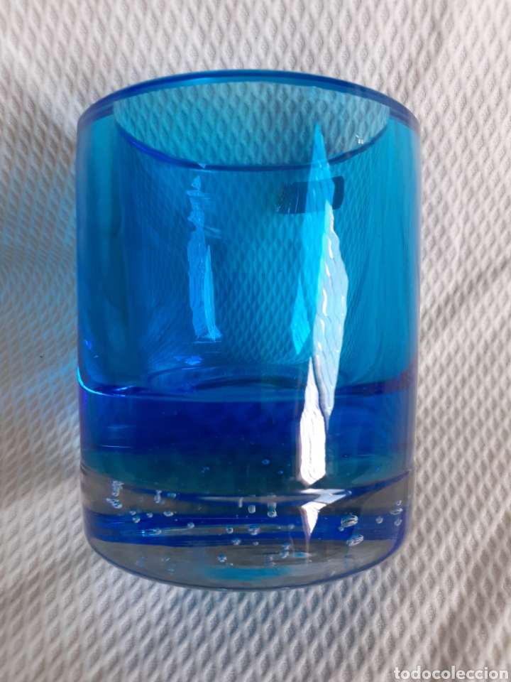 Antig&uuml;edades: Bonito vaso cristal macizo de Murano - Foto 4
