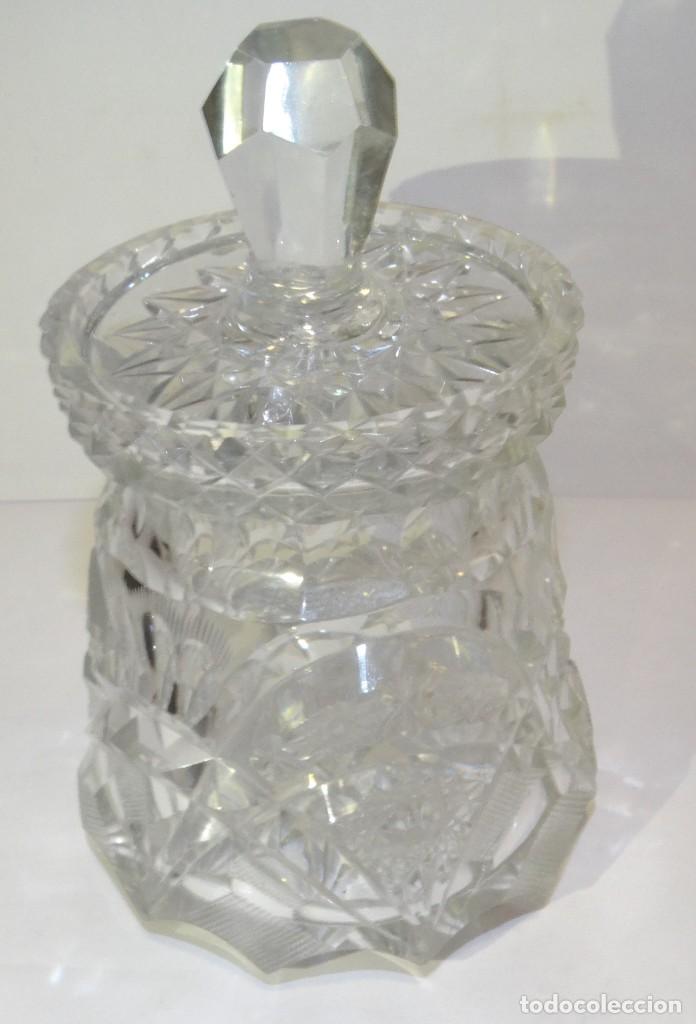 Antigüedades: Azucarero de cristal de bohemia. - Foto 1 - 194710705