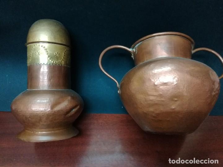 Antig&uuml;edades: Anforas de cobre del siglo XIX - Foto 7