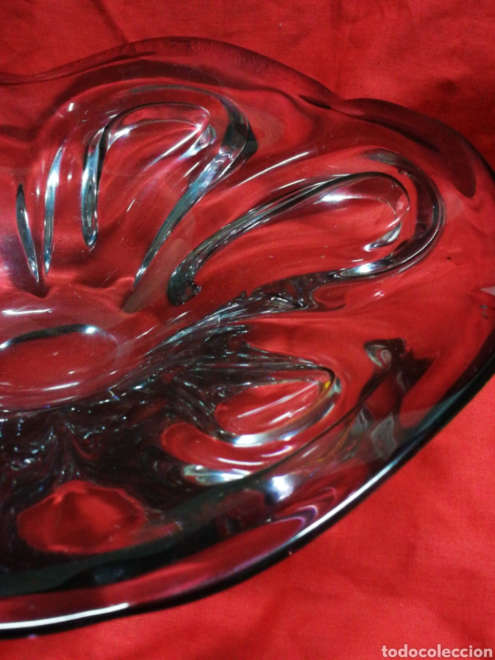Antig&uuml;edades: PRECISO CENTRO DE CRISTAL DE MURANO FORMA DE FLOR, 32CM. - Foto 8
