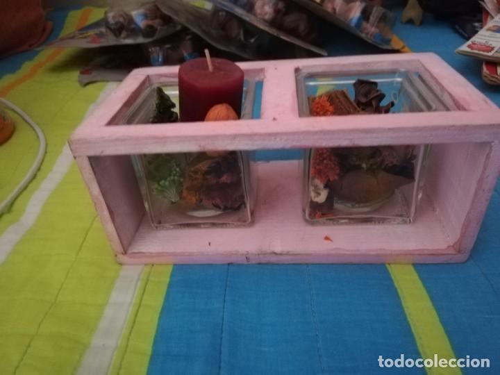 Antig&uuml;edades: CENTRO DE MESA DECORATIVO CON VELA - Foto 1