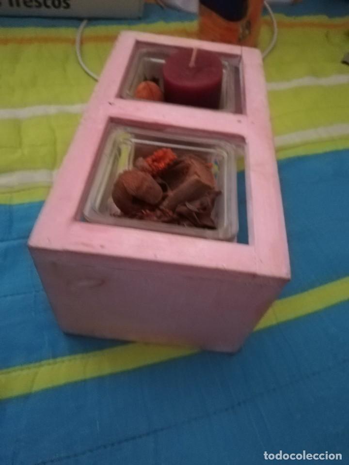 Antig&uuml;edades: CENTRO DE MESA DECORATIVO CON VELA - Foto 3