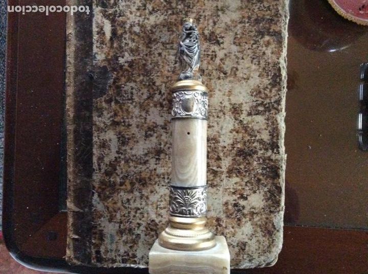 Antig&uuml;edades: Virgen del Pilar antigua 17cm - Foto 1