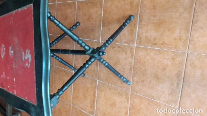 Antig&uuml;edades: Mesa de juego plegable s. XIX - Foto 2
