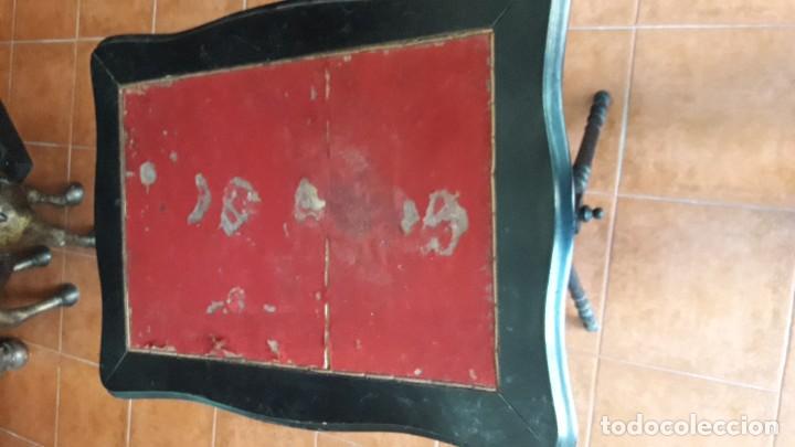 Antig&uuml;edades: Mesa de juego plegable s. XIX - Foto 3