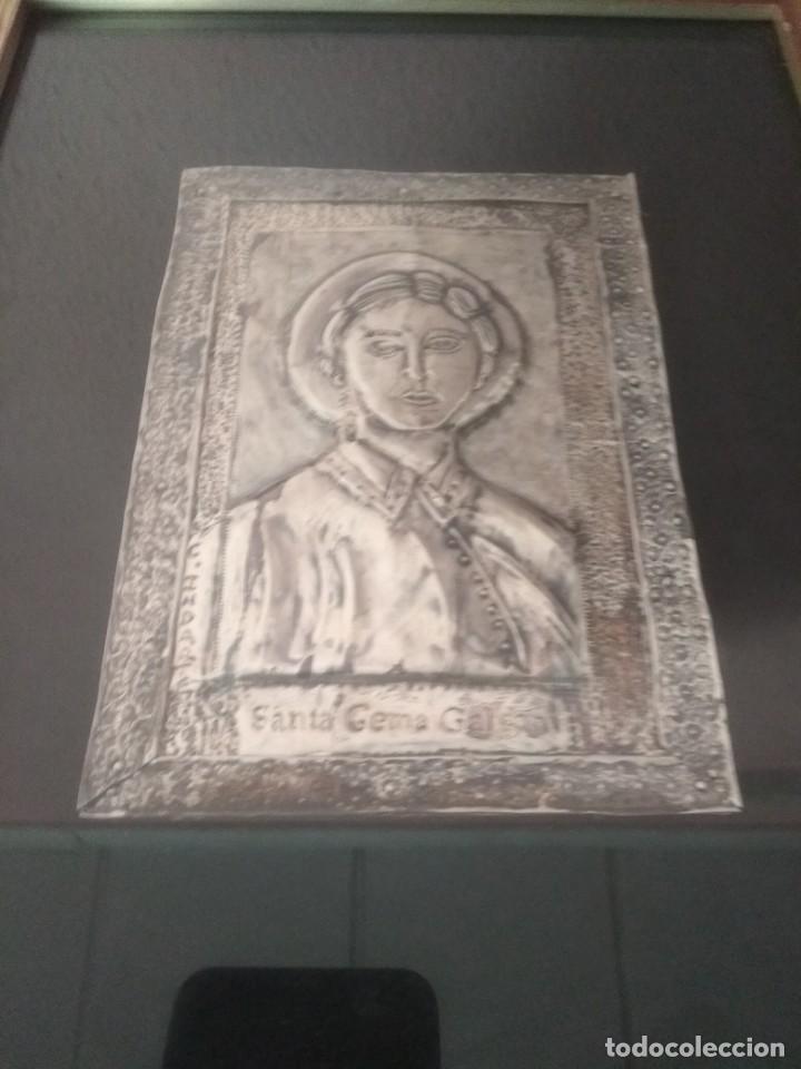 Antig&uuml;edades: Cuadro.en plata firmado - Foto 2