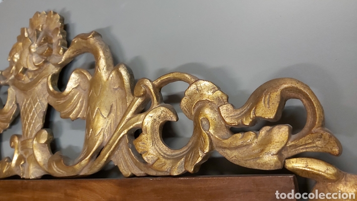 Antig&uuml;edades: Espejo greca marqueteria talla en pan de oro - Foto 4
